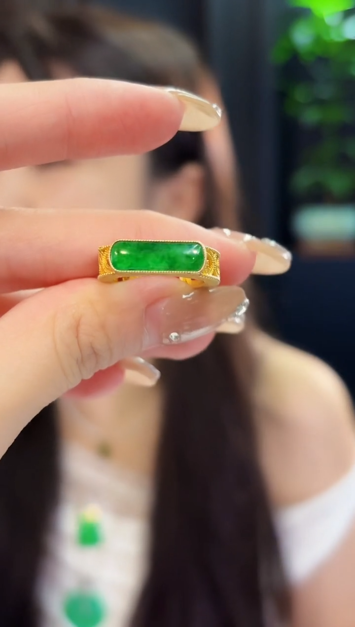 翡翠戒指未镶嵌缅料A货/多样性发货/一件