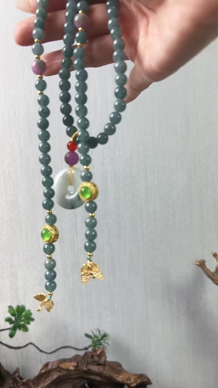 【闪购商品】翡翠颈饰未镶嵌珠链（女款）