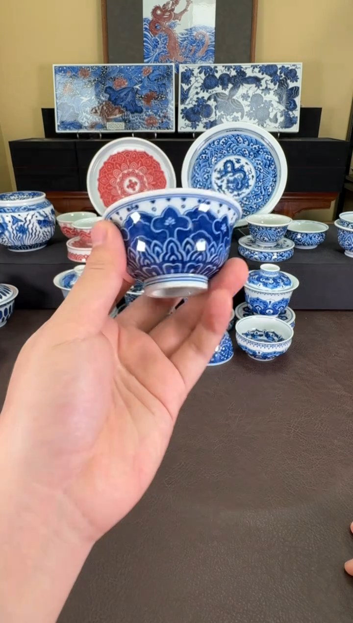 【闪购商品】羿器窑曼陀罗纹压手杯