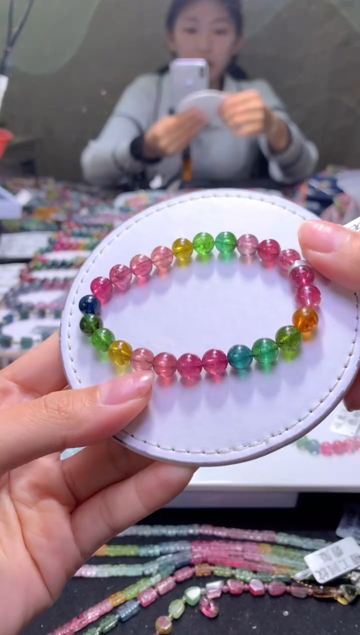 未镶嵌手串碧玺A57【天然碧玺】