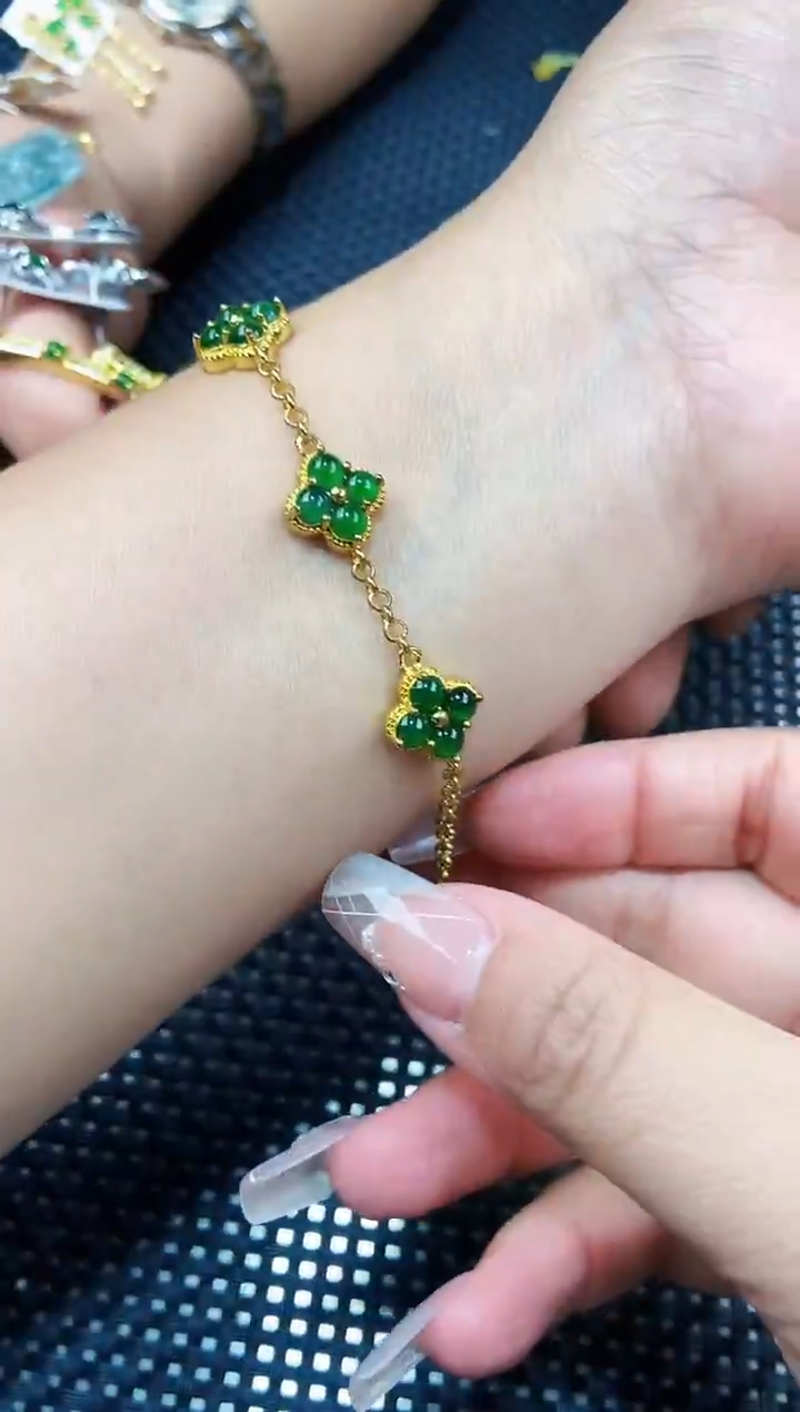 【闪购商品】翡翠手链未镶嵌111111111