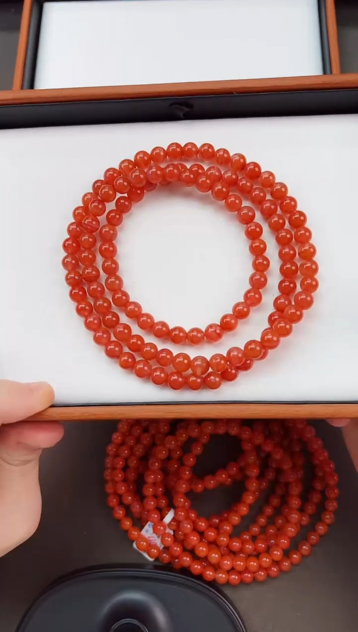 【闪购商品】南红玛瑙亮光卡7+长串未镶嵌保山杨柳滴水洞高品长串