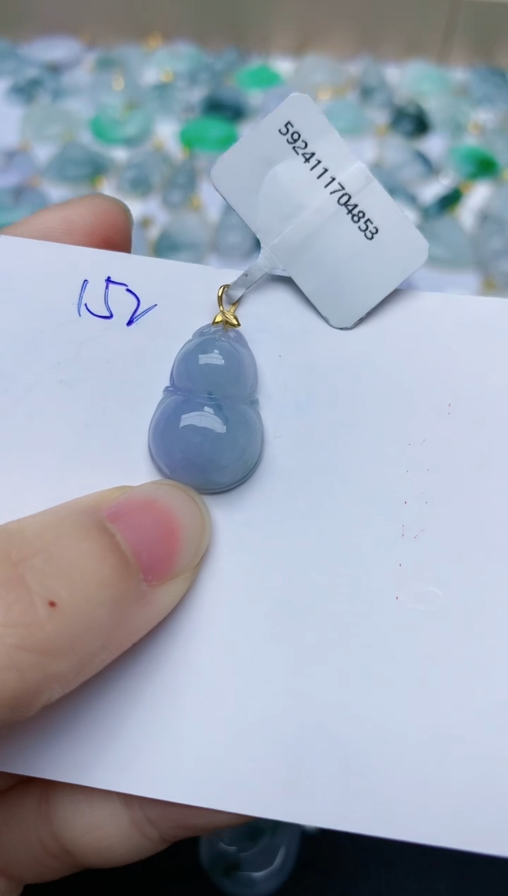 【闪购商品】翡翠颈饰18K金镶嵌天然翡翠A货    152