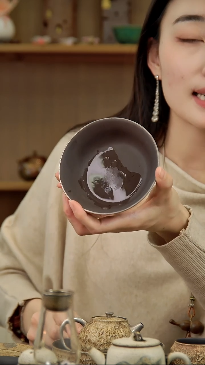 言野手作 粉引仿古万贯钱财壶承