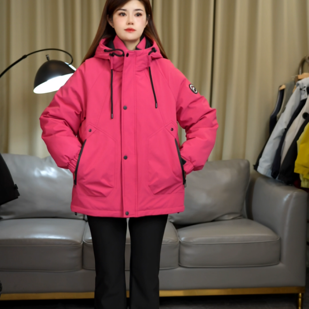 【暖小火炉】冬季新款大棉加棉加厚冲锋衣派克女士防寒保暖一件过冬