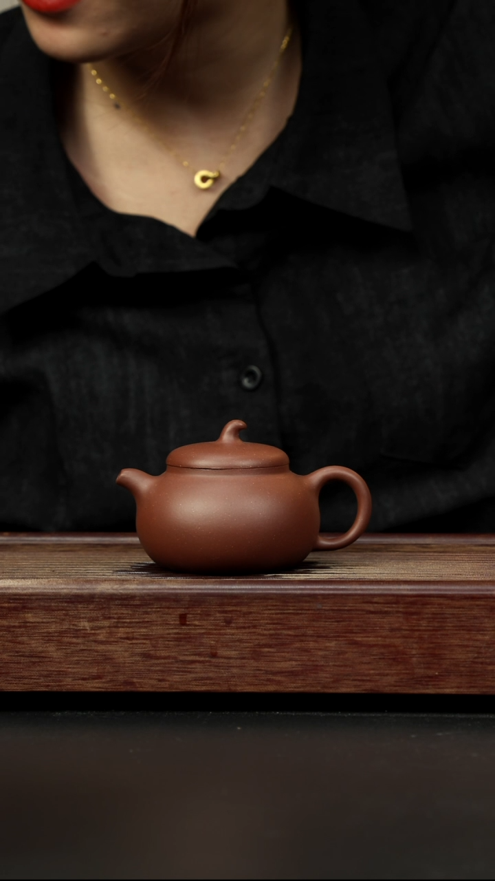 紫砂茶壶底槽清 茄段 全手工