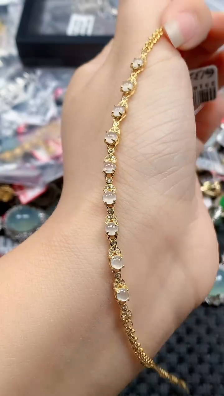 银S925镶嵌戒指翡翠天然A货缅甸翡翠