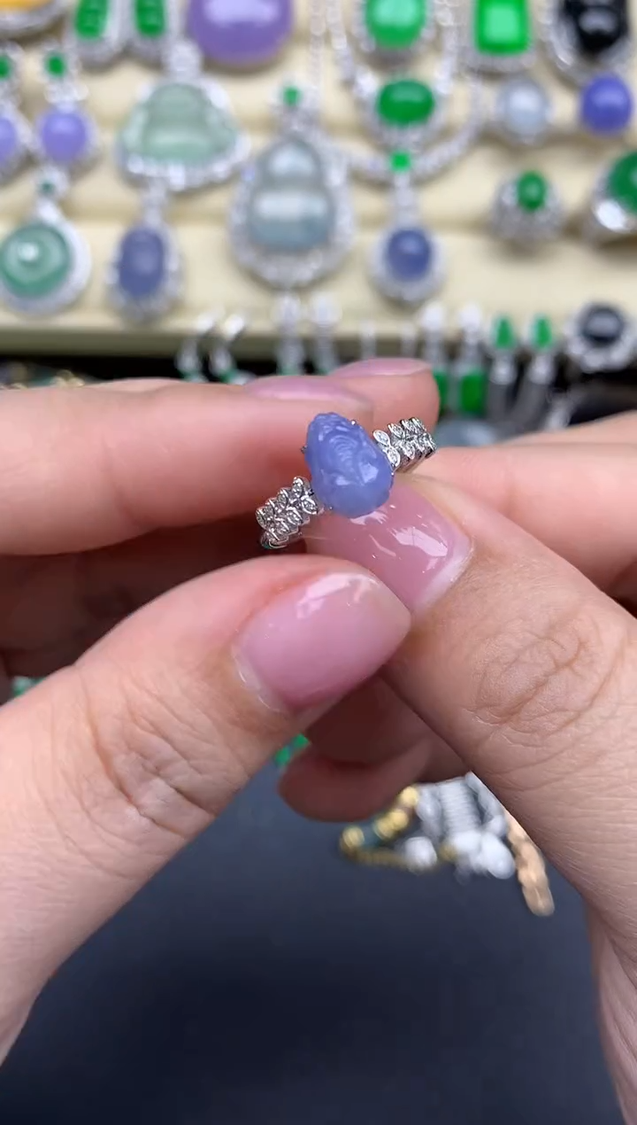 【闪购商品】翡翠戒指18K金镶嵌230-中国好珍宝