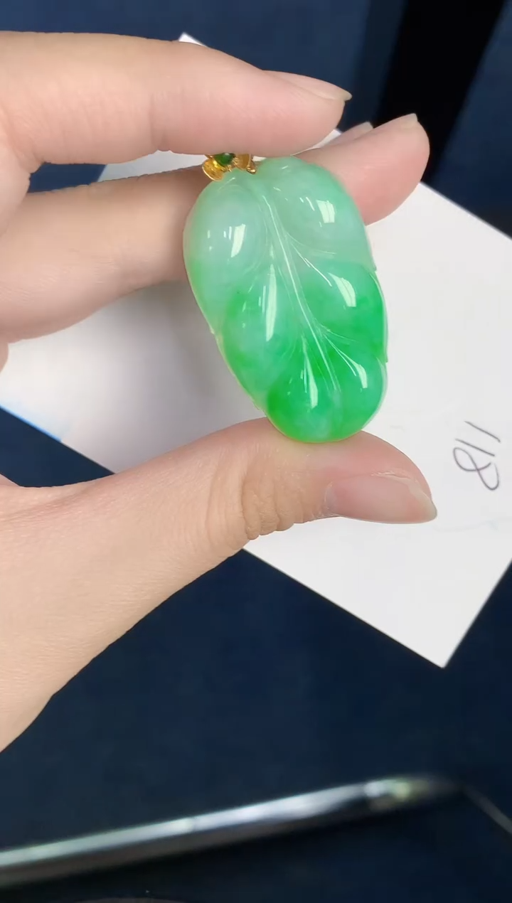 【闪购商品】翡翠颈饰18K金镶嵌000000000
