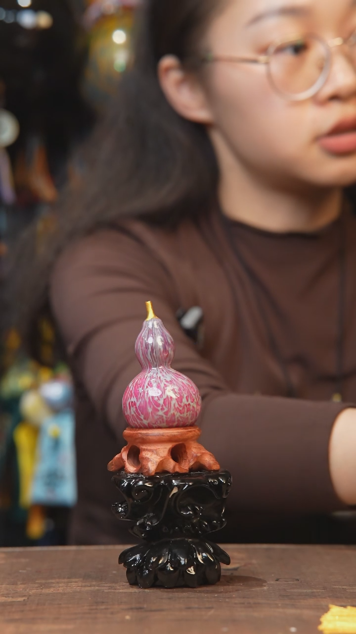 【闪购商品】985号-大漆飘漆小葫芦脖挂