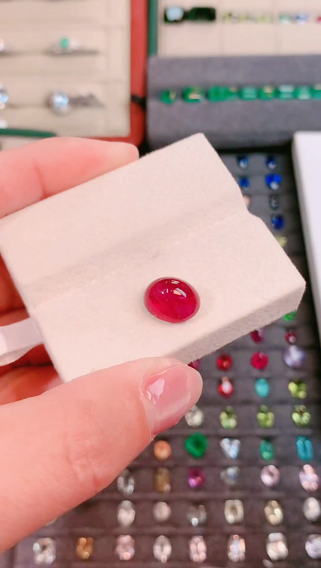 未镶嵌珠宝半成品碧玺坦桑尼亚天然卢比莱5.91ct