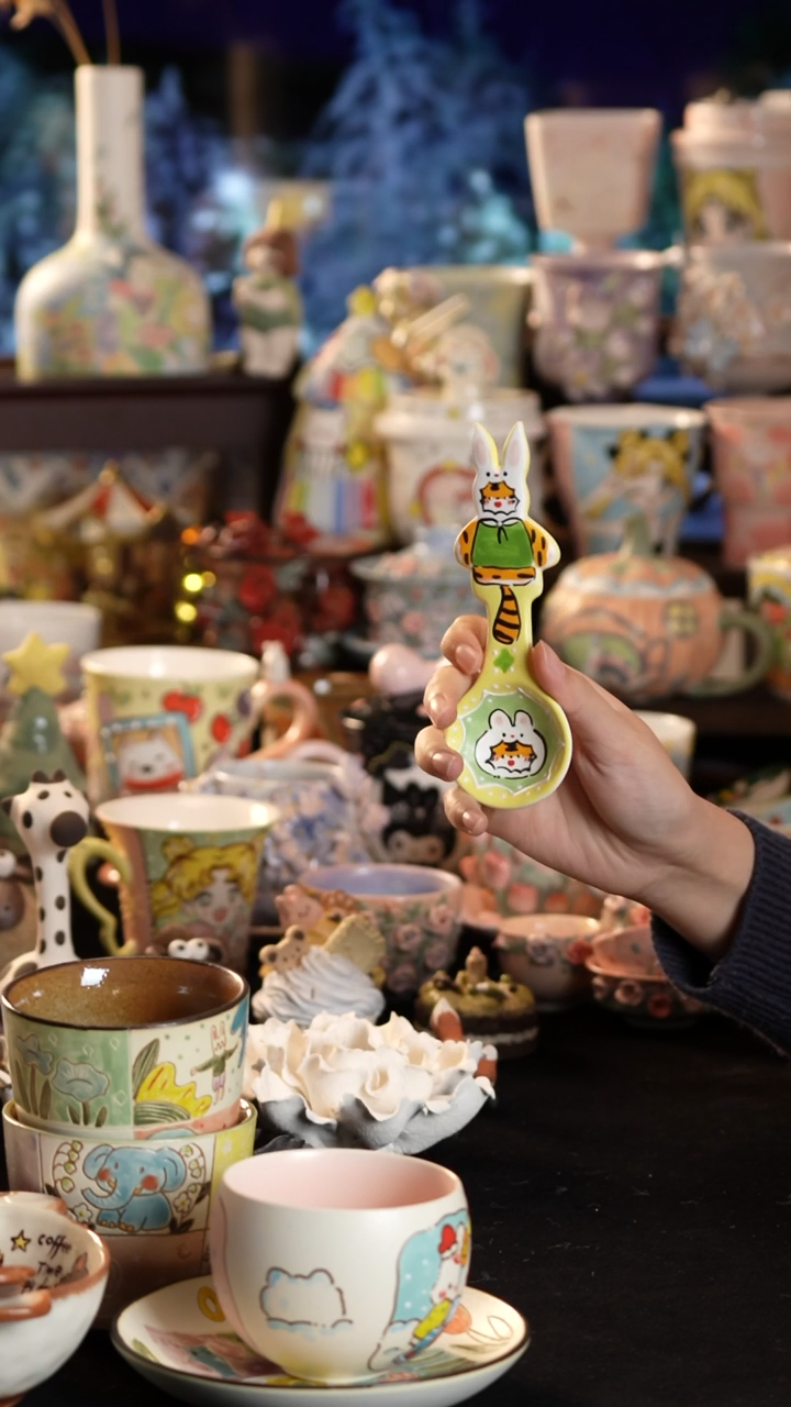 其他陶景德镇釉下彩手绘设计师款陶瓷