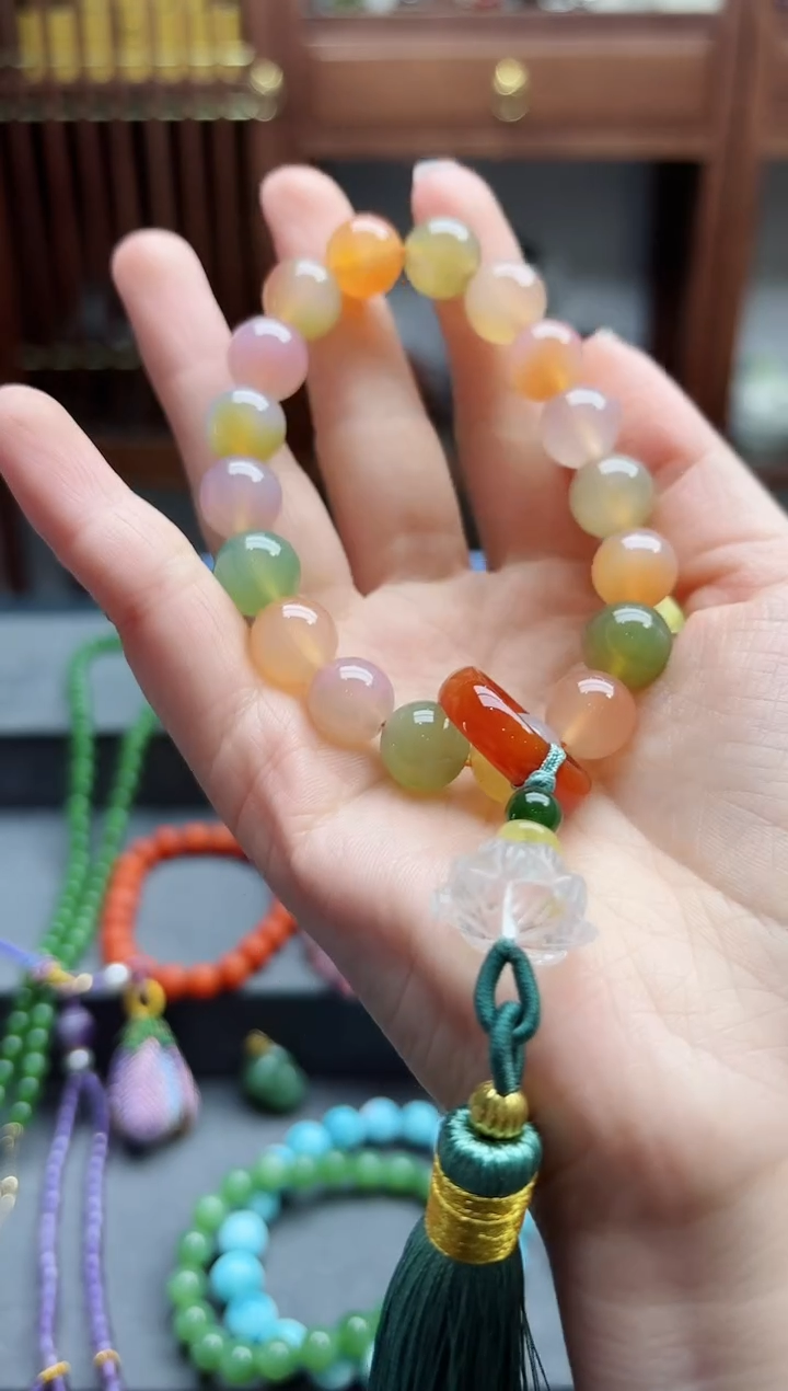 【闪购商品】玛瑙/玉髓挂件未镶嵌粉盐源玛瑙挂件DN