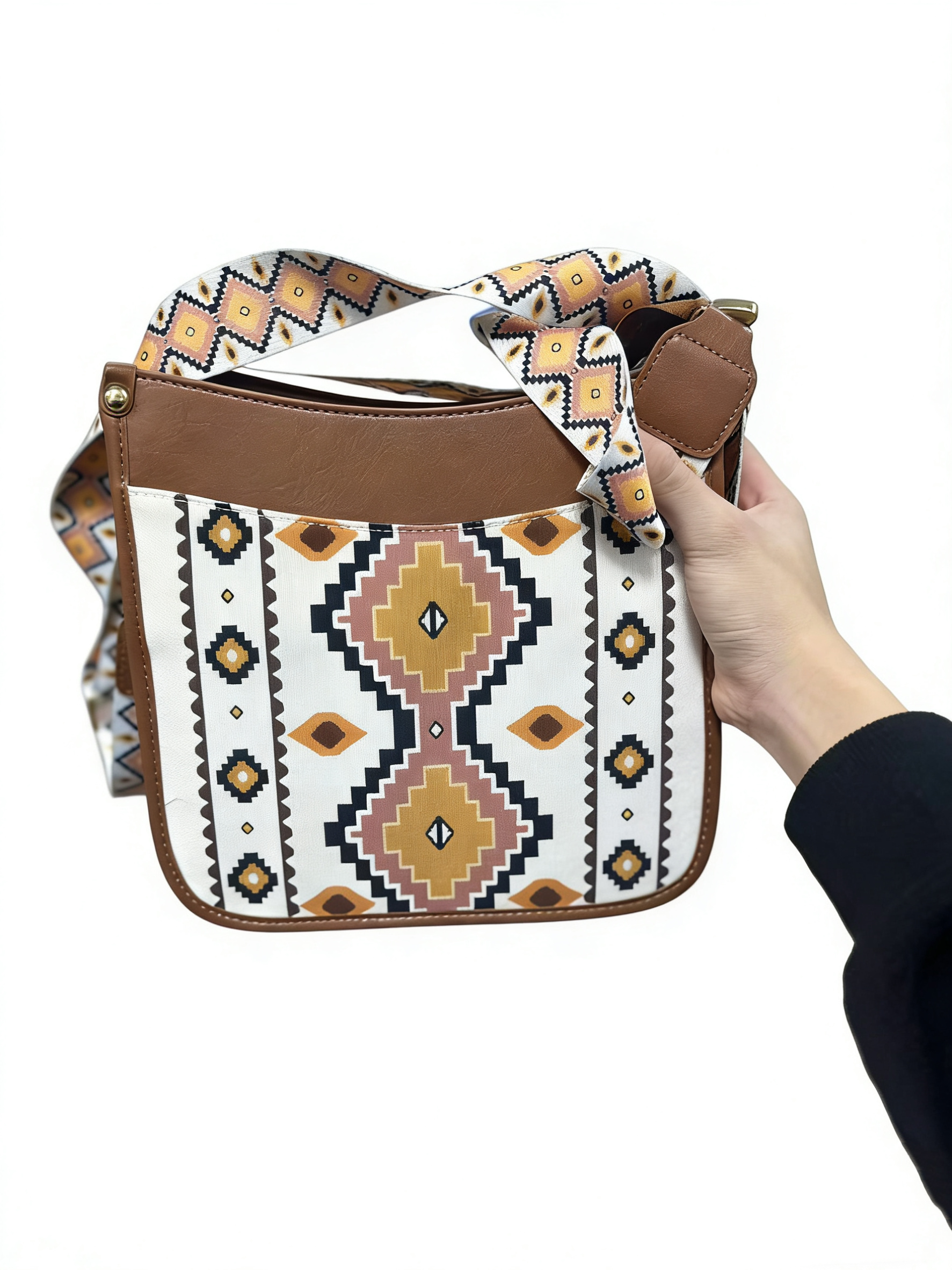 零钱包女士棕色单肩包小方包轻奢潮流水桶包斜跨经典