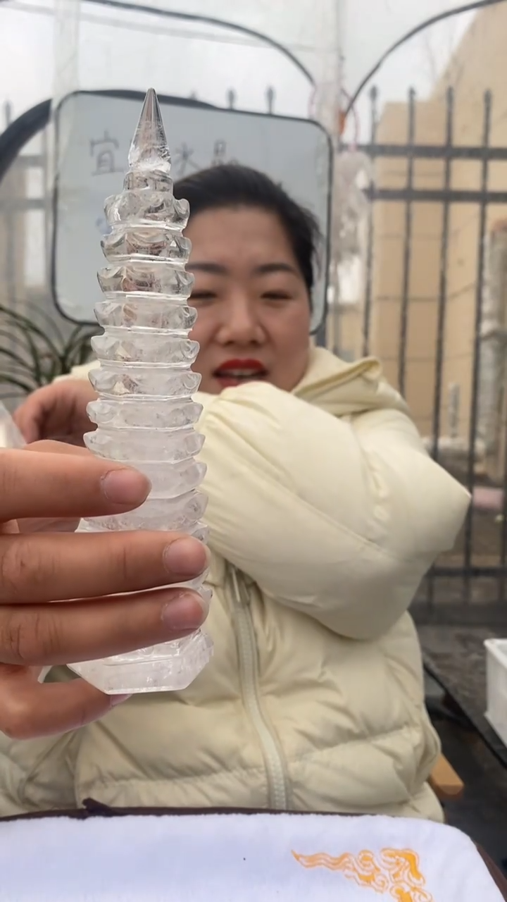 【闪购商品】水晶文昌塔未镶嵌白水晶文昌塔D656