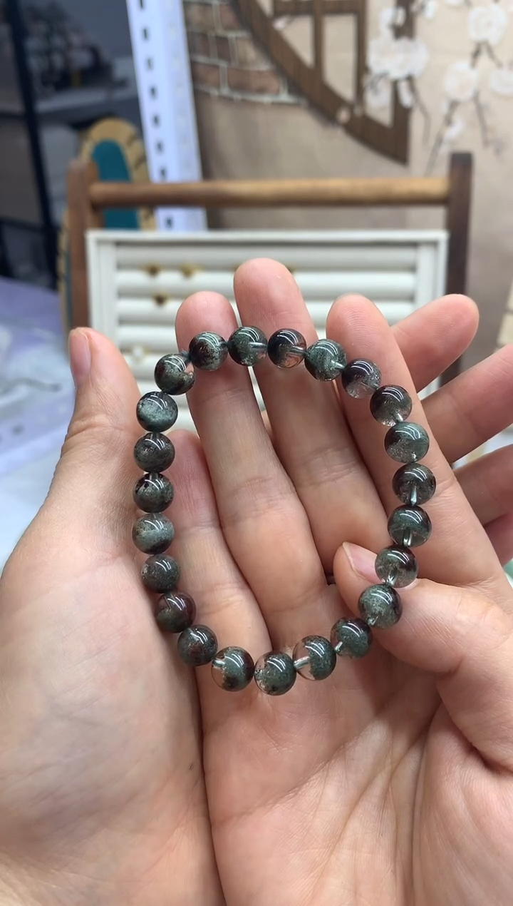 【闪购商品】水晶手串未镶嵌绿幽灵手串3