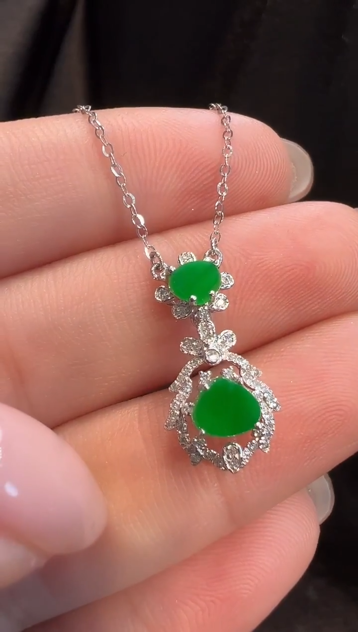 套链18K金镶嵌翡翠AL6