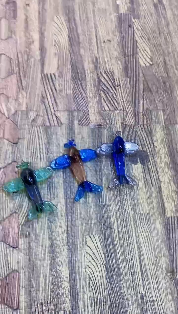 【闪购商品】琉璃手工艺品飞机3个