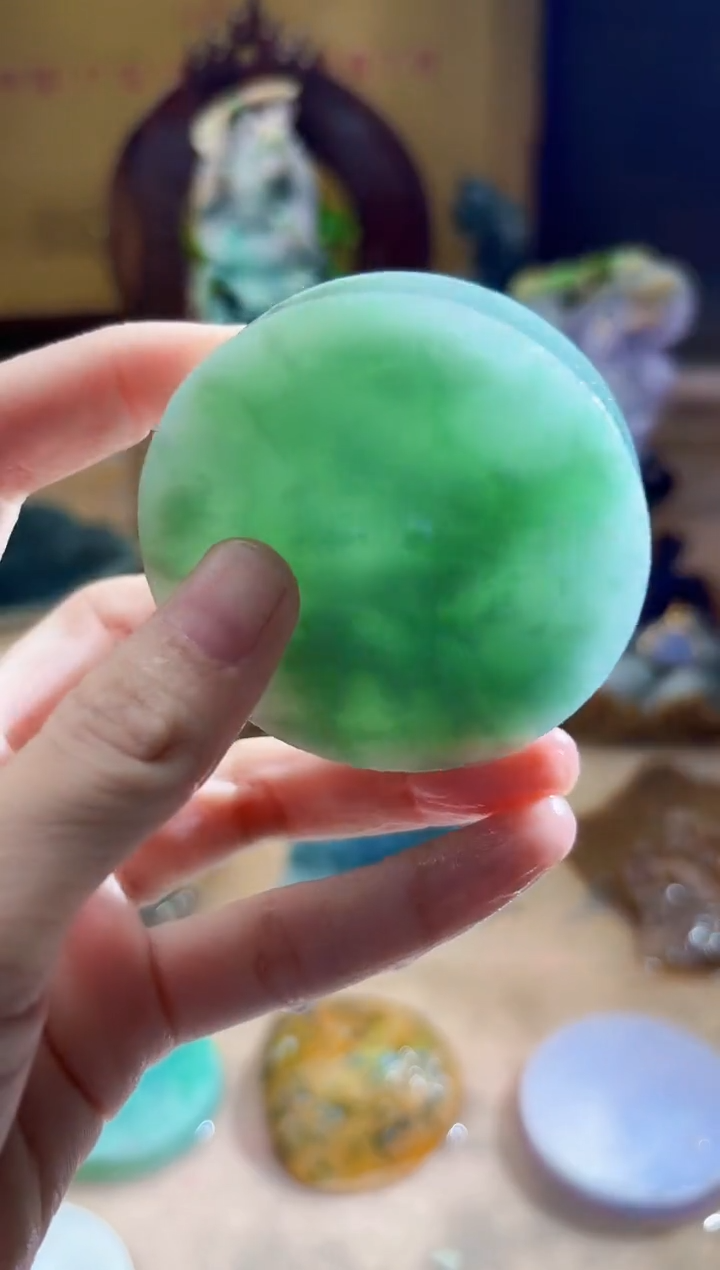 翡翠挂件未镶嵌A货柠优3457