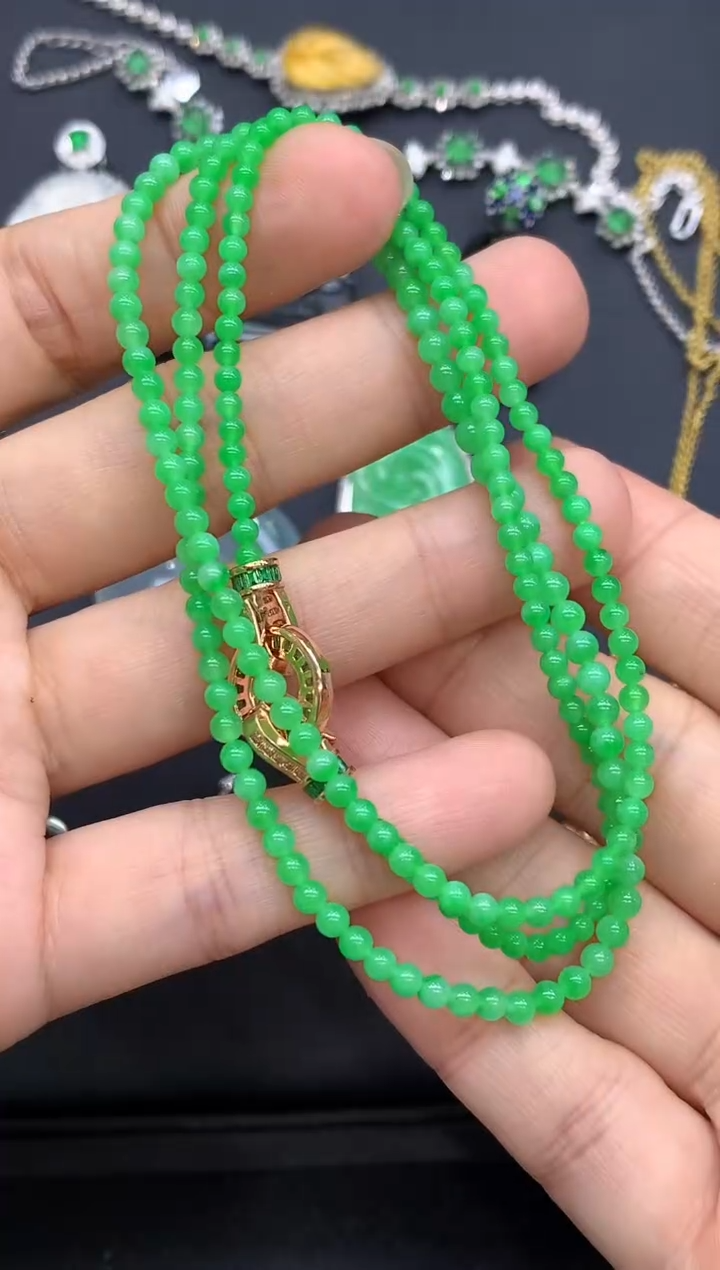 颈饰未镶嵌翡翠611-中国好珍宝