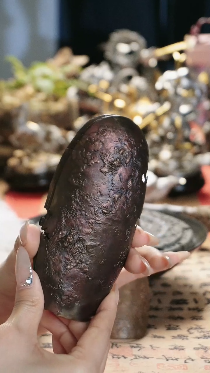 【闪购商品】紫铜高温设计龙茶则