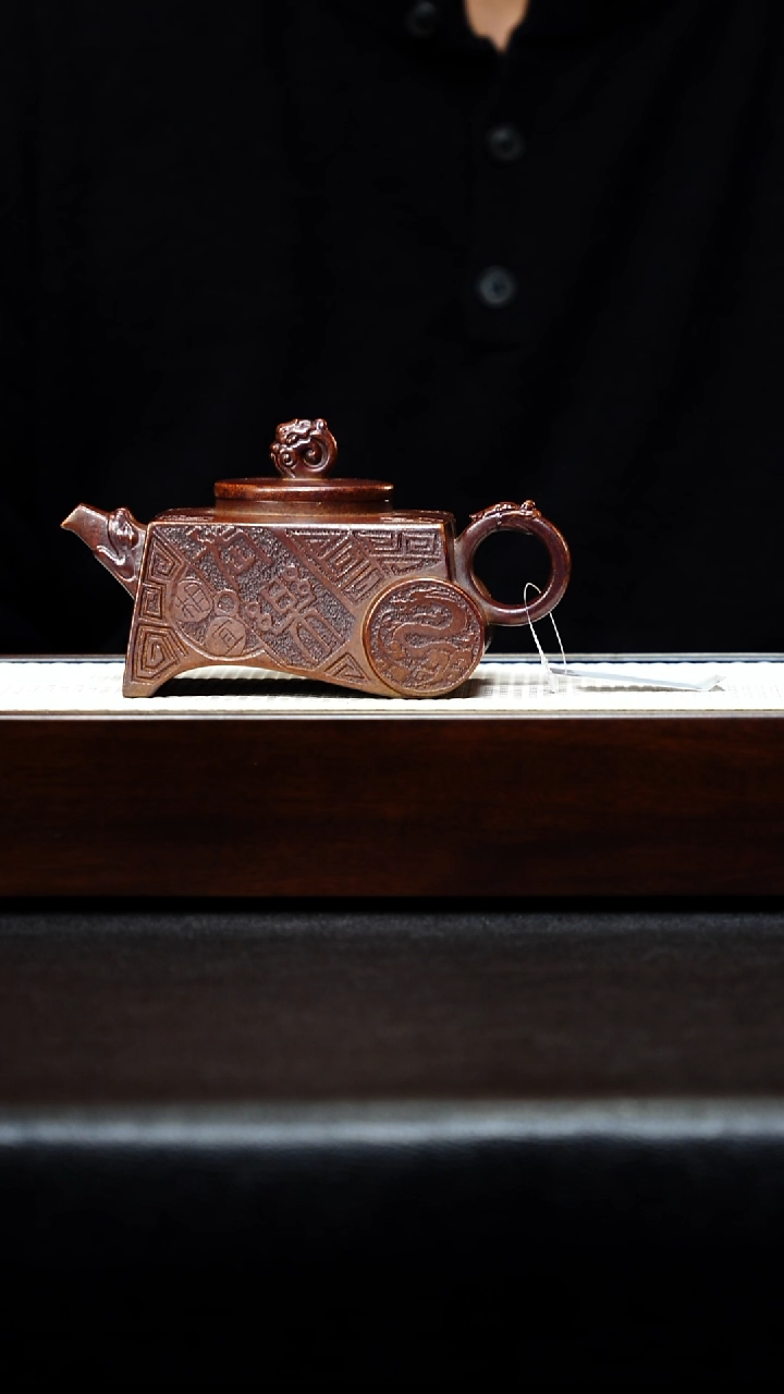 茶壶紫砂宜兴紫砂 车马无忧 黄金段火云烧 徐宸翊 h067