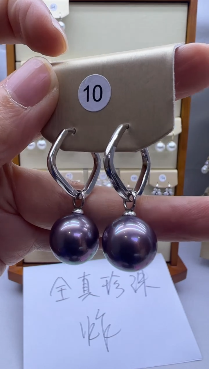 未镶嵌耳饰淡水珍珠10