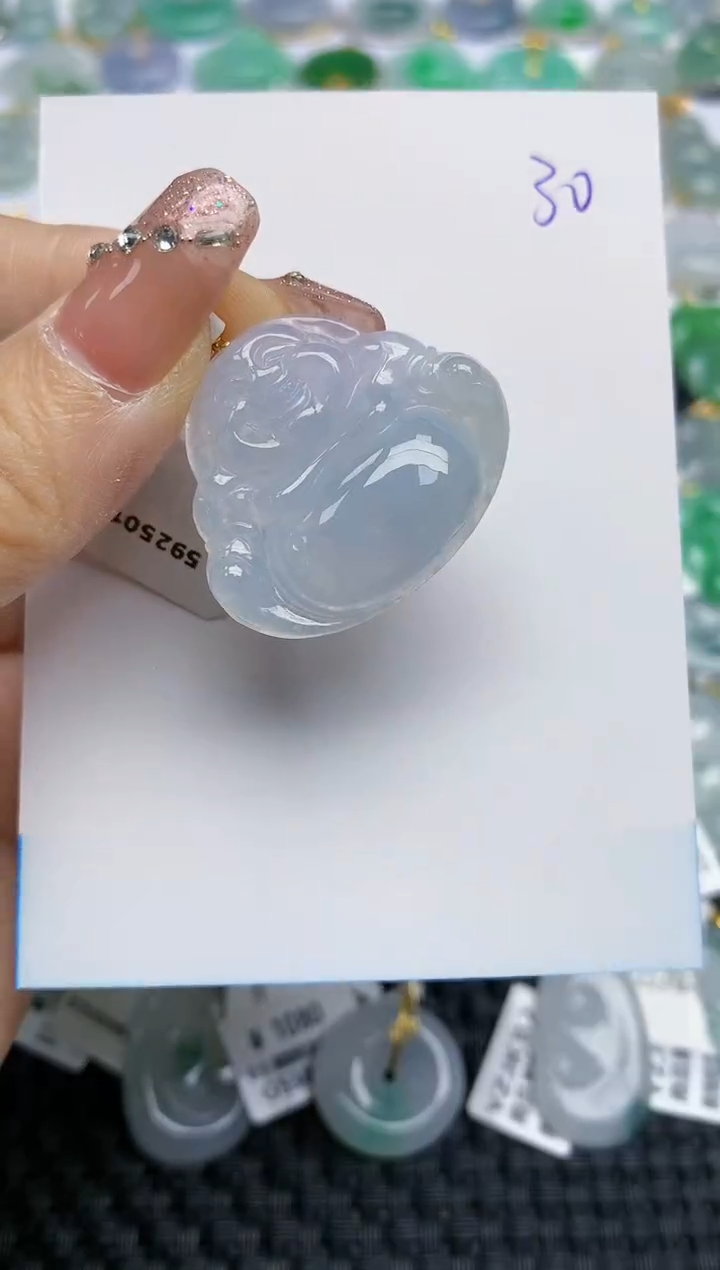 【闪购商品】翡翠颈饰18K金镶嵌天然A货翡翠 29