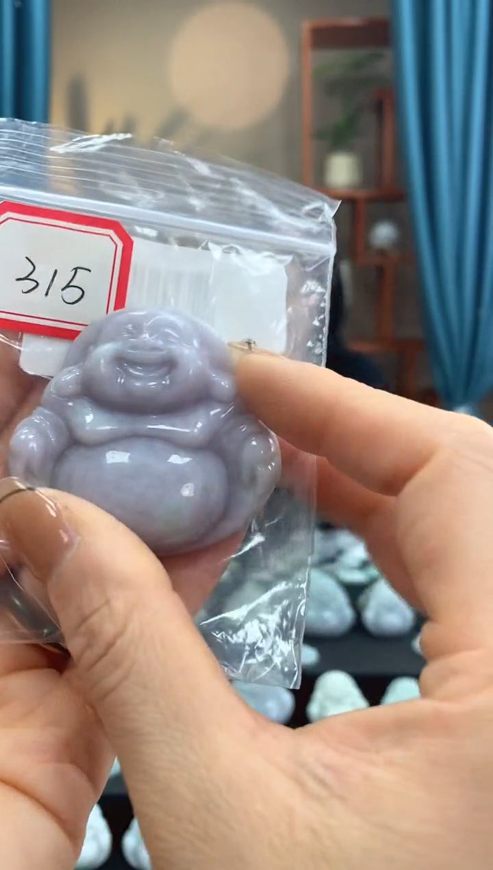 翡翠未镶嵌颈饰佛公315