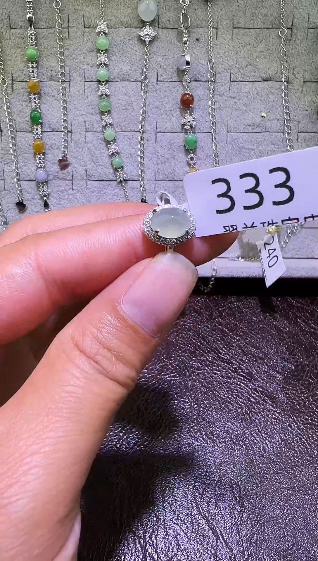 银S925镶嵌戒指翡翠戒指