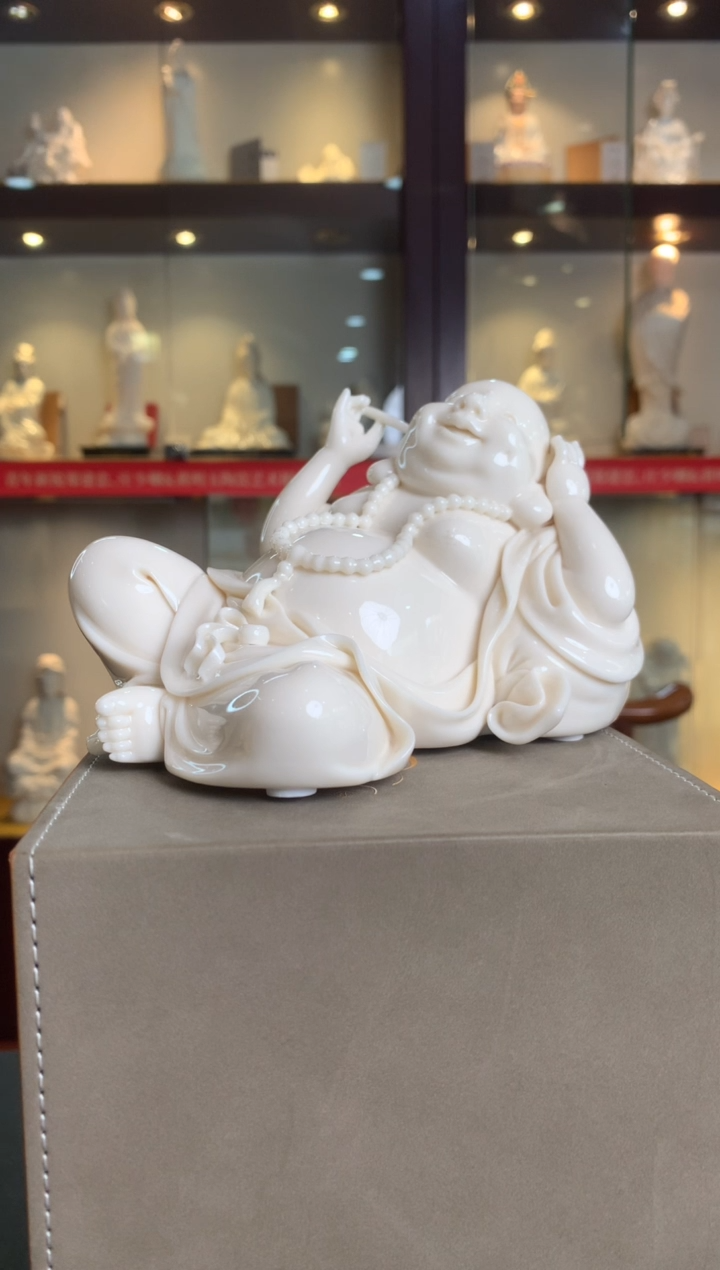 【闪购商品】摆件挖耳弥勒  德化白瓷