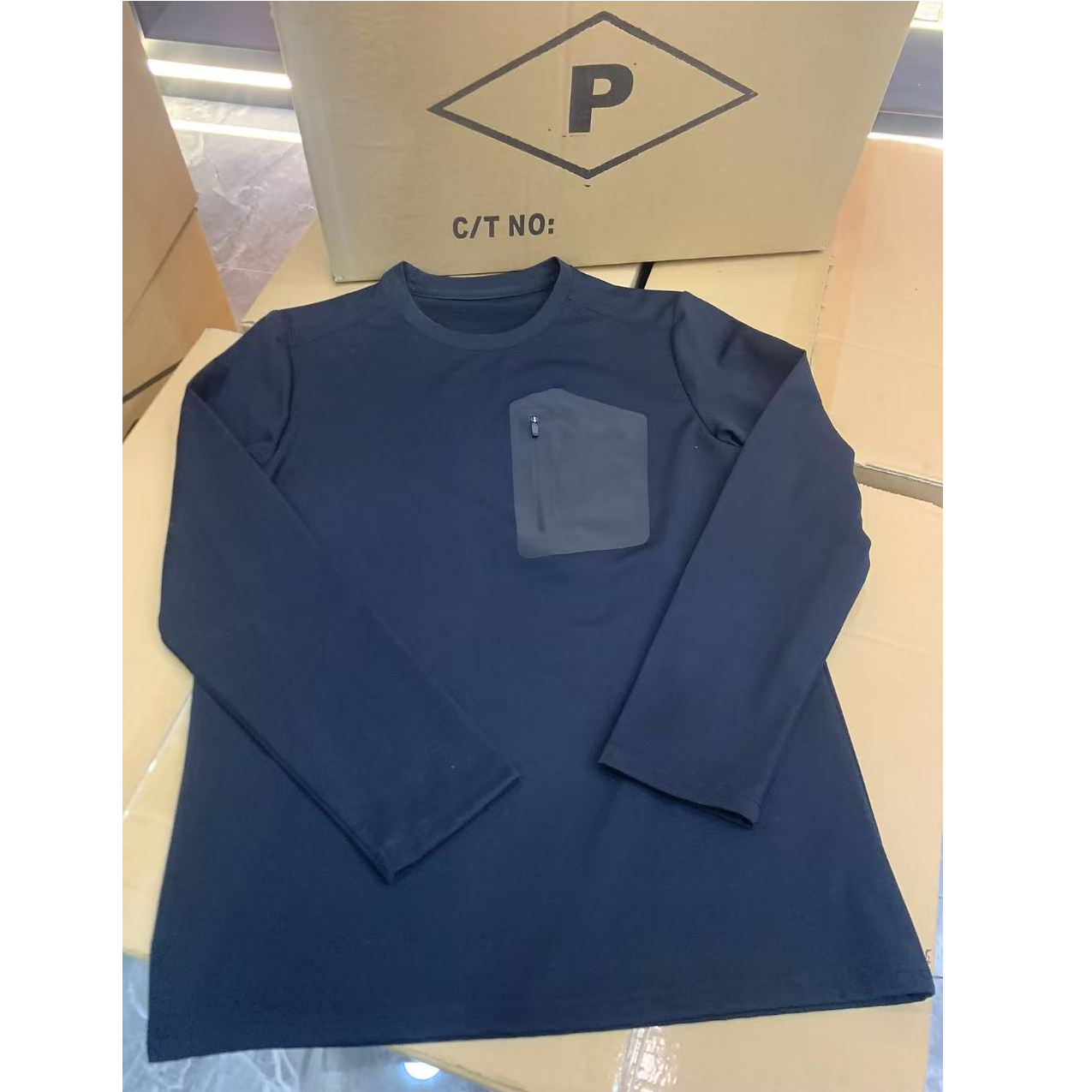 A,T   2025年新款高弹锦纶氨纶长袖T恤LS019
