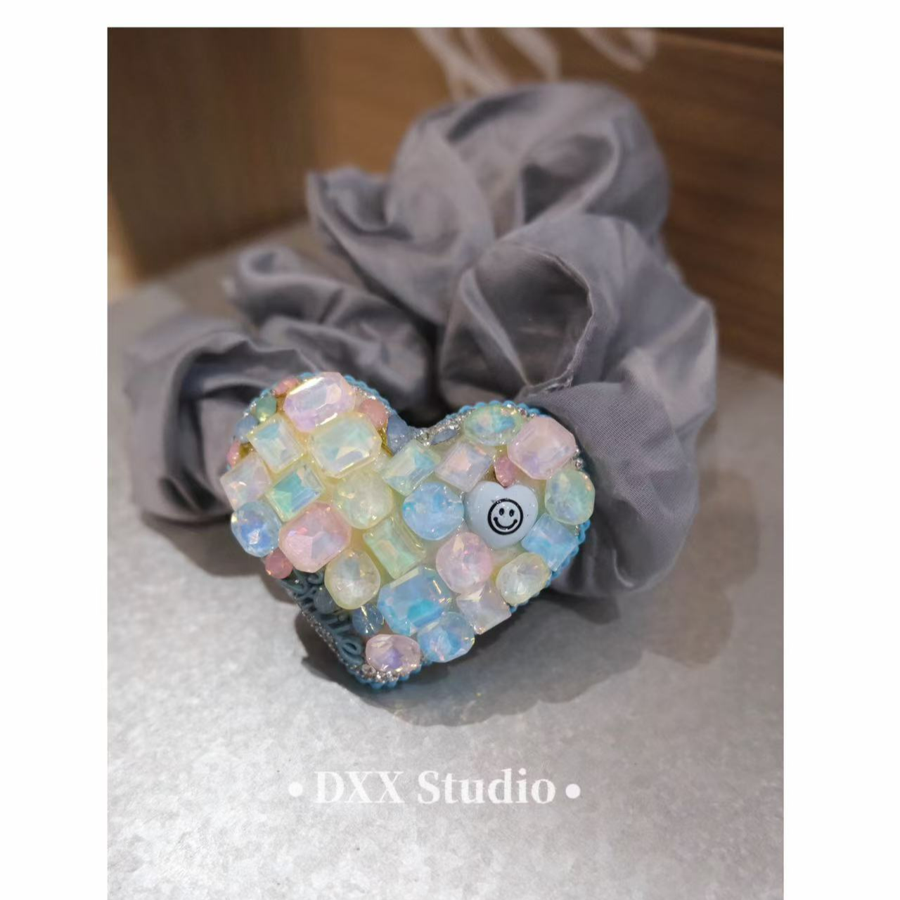 小众设计彩色系爱心发绳发饰46169