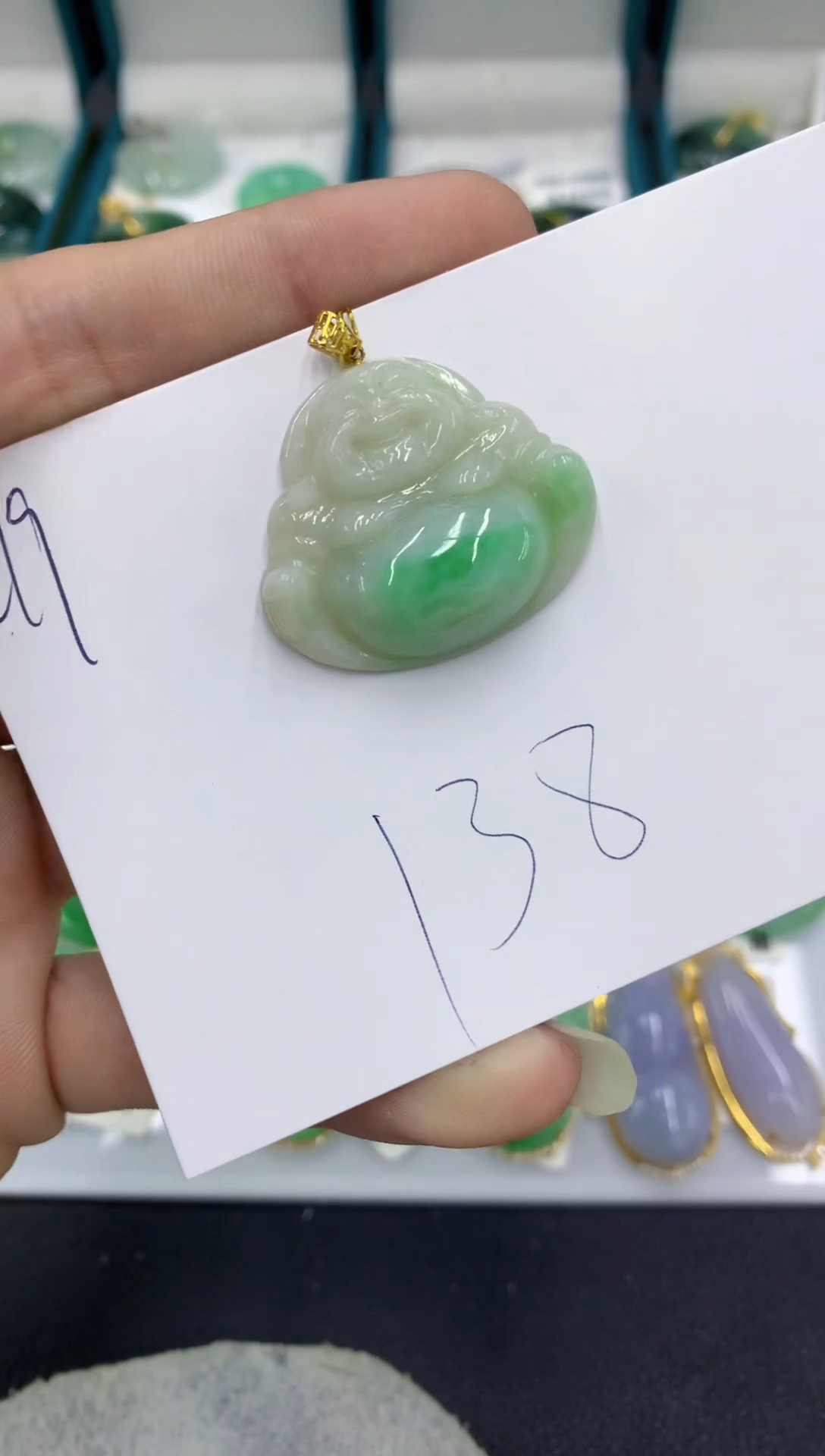 【闪购商品】翡翠颈饰18K金镶嵌翡翠