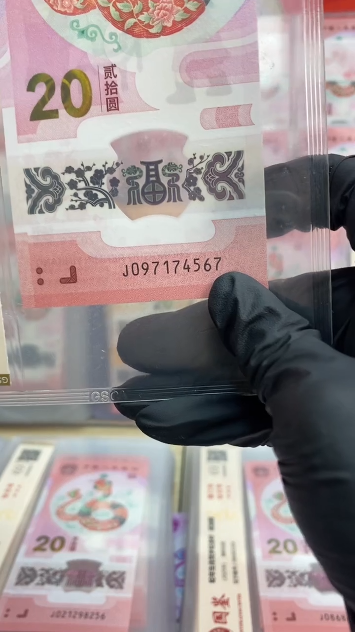【闪购商品】塑料蛇钞 真钞【单张】4567