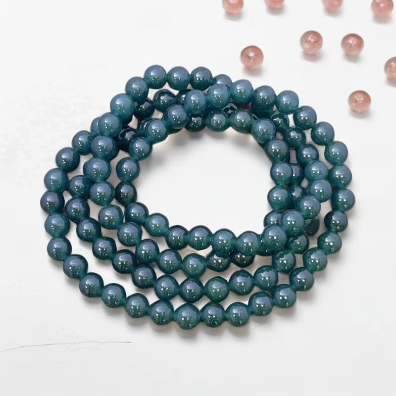 佳玺甄选 081 天空蓝108颗8mm