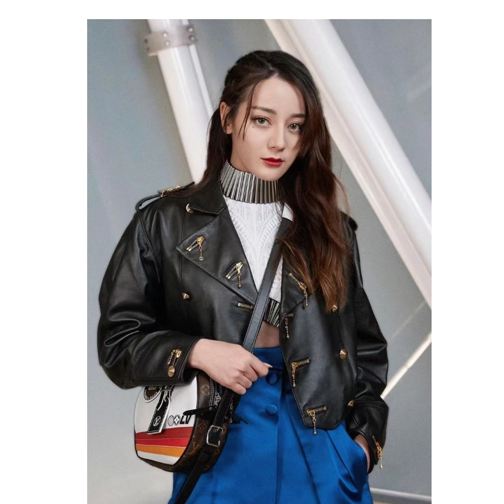 99新 LouisVuitton/路易威登 双双臻选/bb10017/LV/皮衣/36码