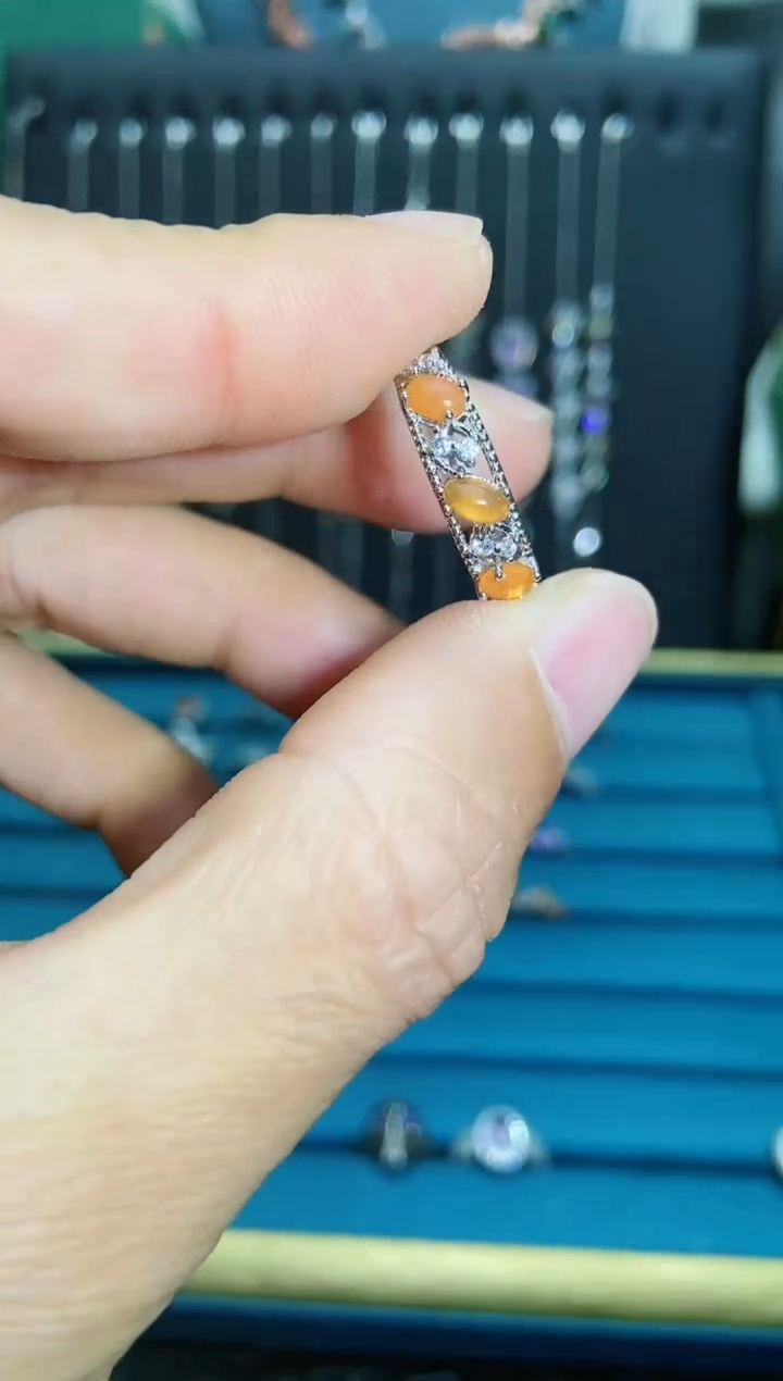 【闪购商品】欧泊戒指银S925镶嵌1121