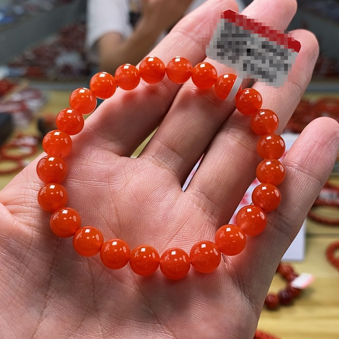 诚信经营支持年退换 保山南红滴水洞云端圆珠单圈8mm 多样性发一