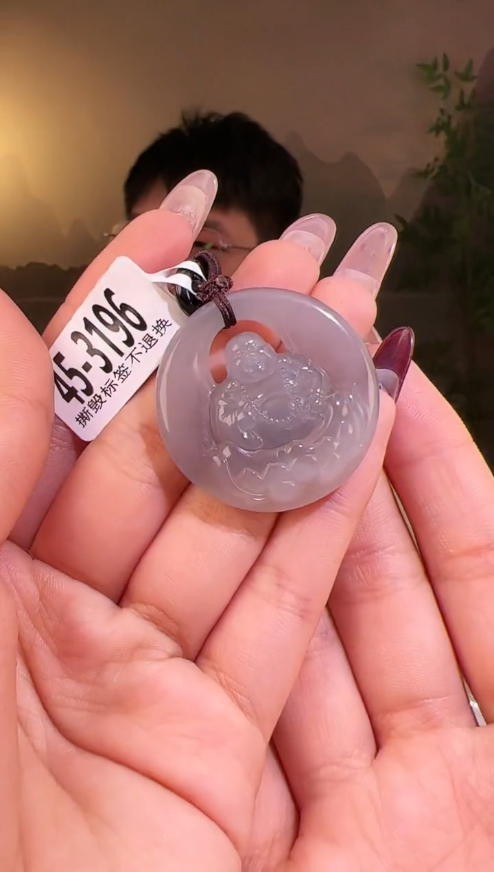 【闪购商品】和田玉颈饰未镶嵌佛牌3196