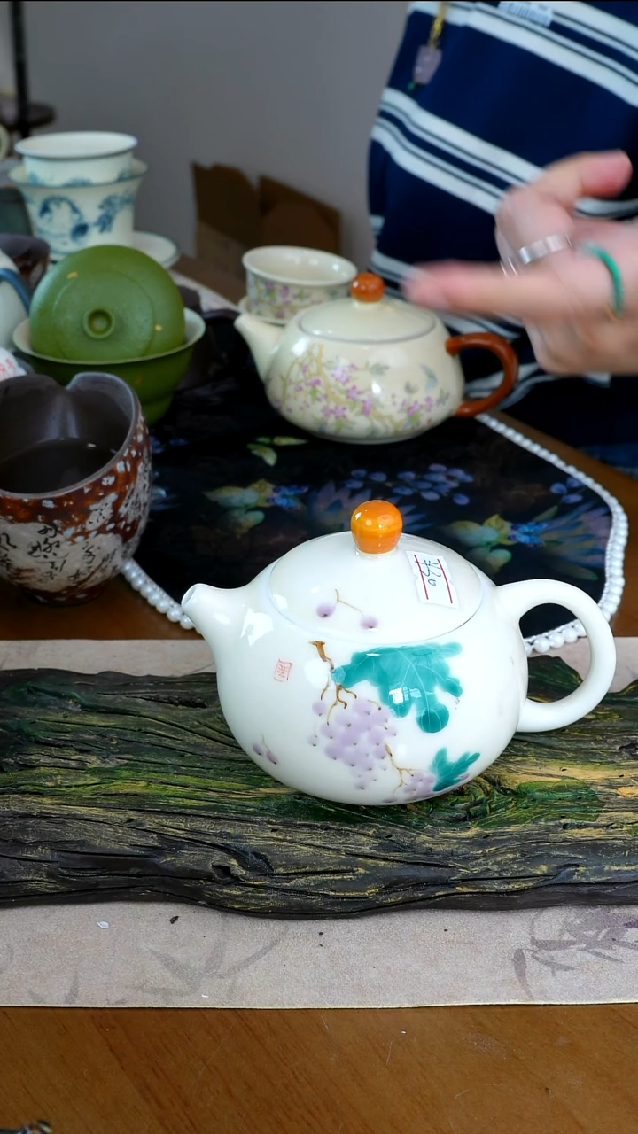 陶茶瓷物语羊脂白玉茶壶