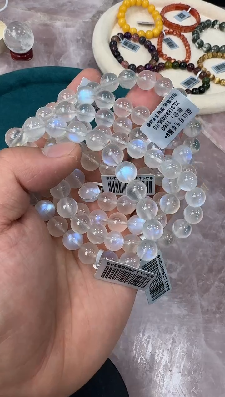 【闪购商品】手链未镶嵌月光石XL3189 约9mm多样性发一件