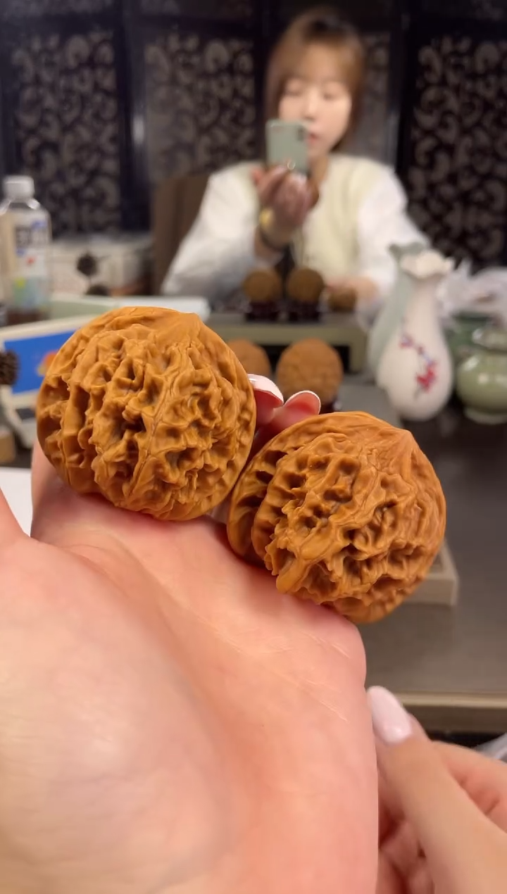 【闪购商品】文玩核桃把件帝王49尺-12