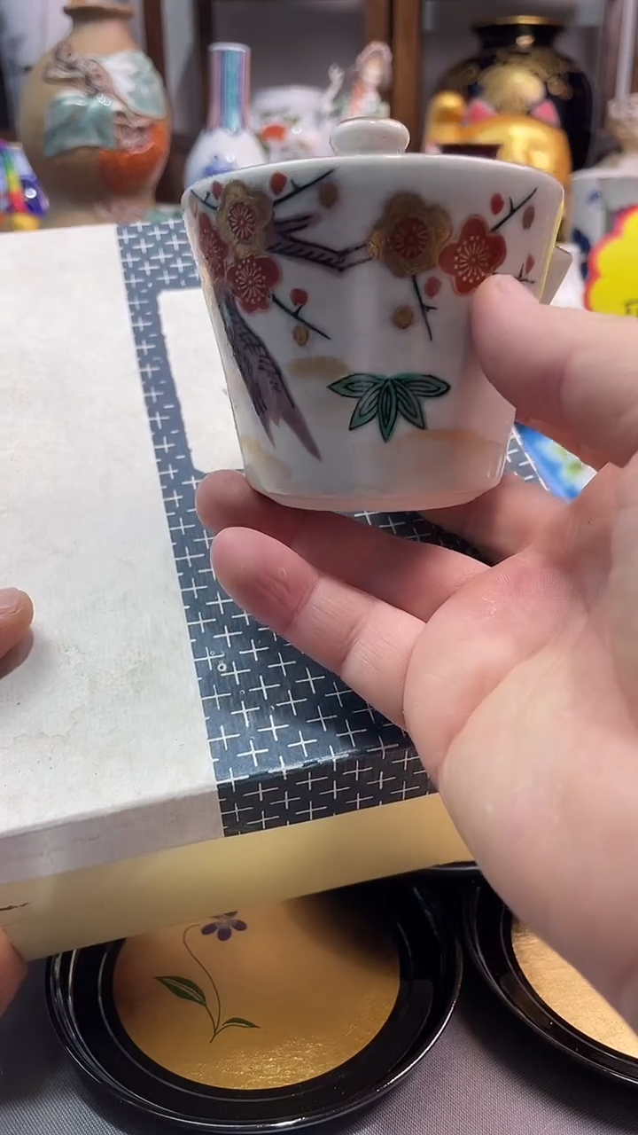 瓷片沫*九谷茶具七件套