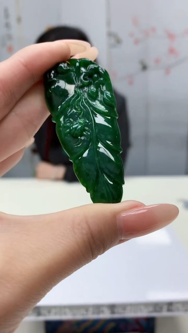 【闪购商品】定制翡翠未镶嵌4852jj-毛货挂件21