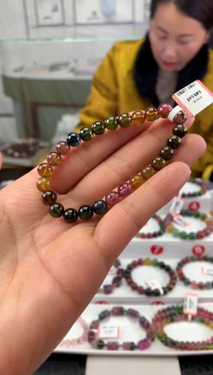 未镶嵌手串碧玺多样性发一条