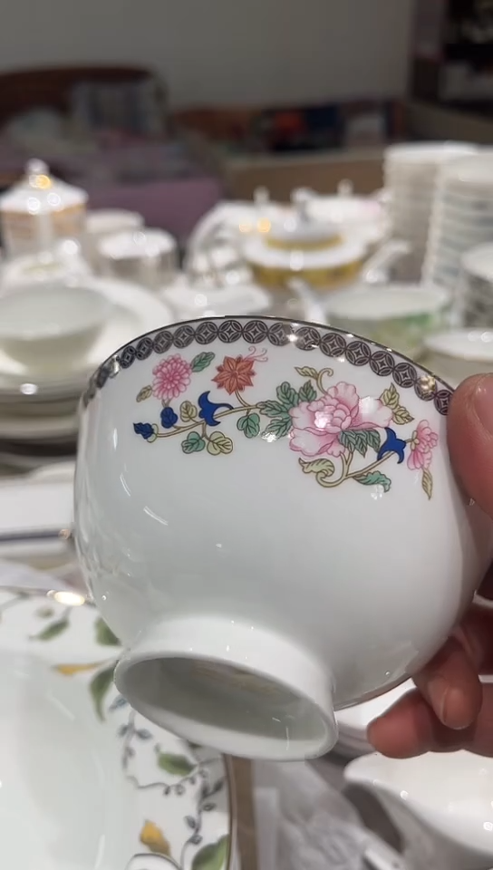 骨瓷隆达骨瓷4.7米饭碗2只装