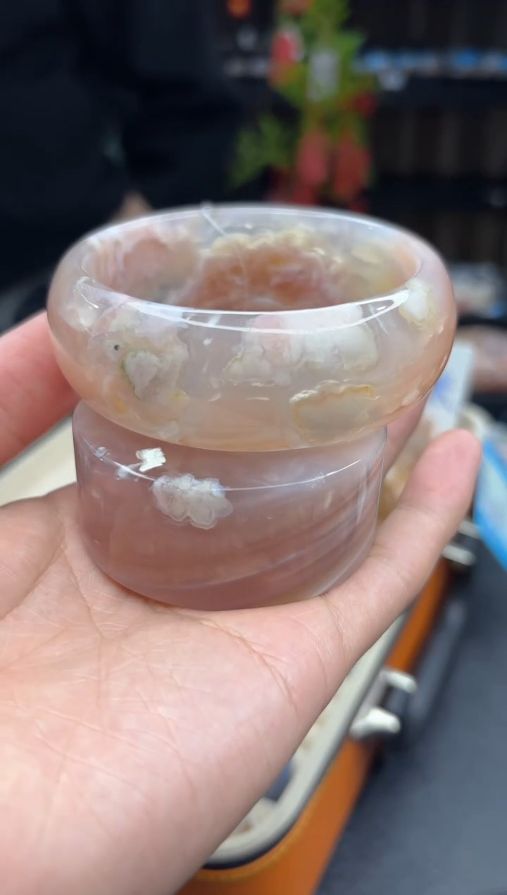 【闪购商品】石英质玉手镯未镶嵌659（63圈赠送镯心）