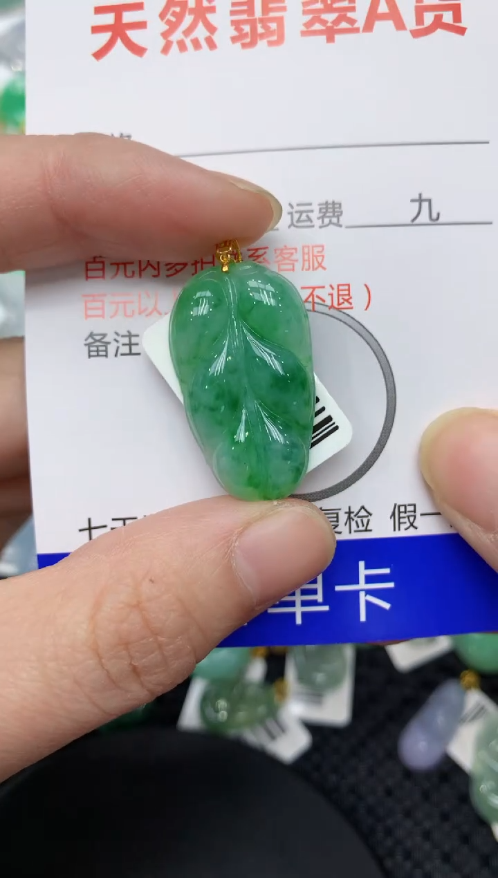 【闪购商品】翡翠颈饰18K金镶嵌11111111
