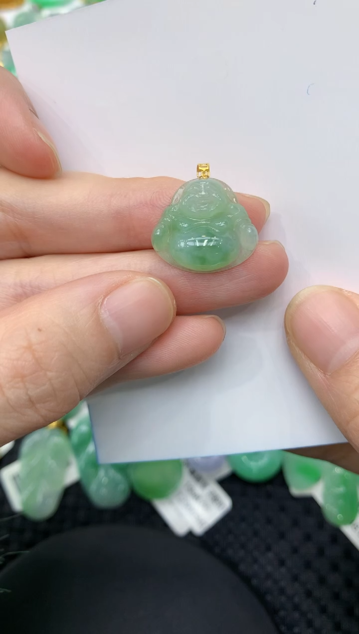 【闪购商品】翡翠颈饰18K金镶嵌11111111